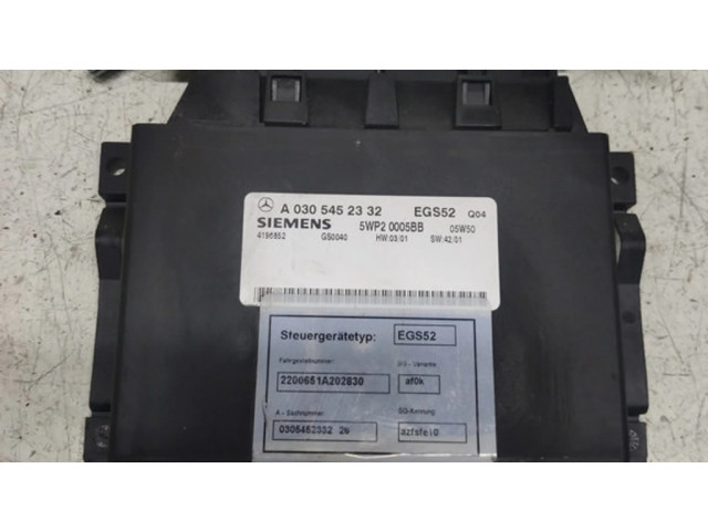 Блок управления коробкой передач A0305452332   Mercedes-Benz S W220