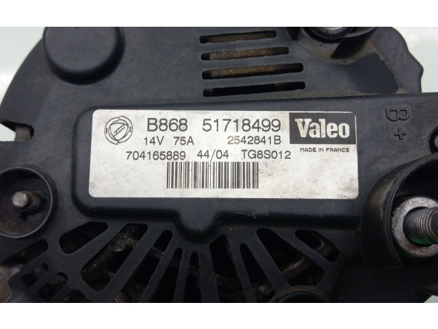 Генератор 51718499, 704165889   Fiat Punto (199)      