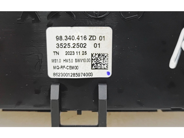Блок управления климат-контролем 98340416ZD, 35252502   Peugeot Partner III