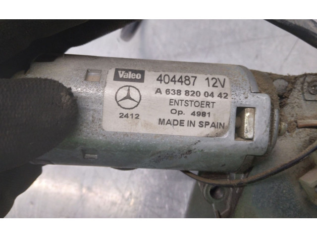 Двигатель стеклоочистителя заднего стекла Mercedes-Benz Vito Viano W638  1996 - 2003 года A6388200442, 3PINES      