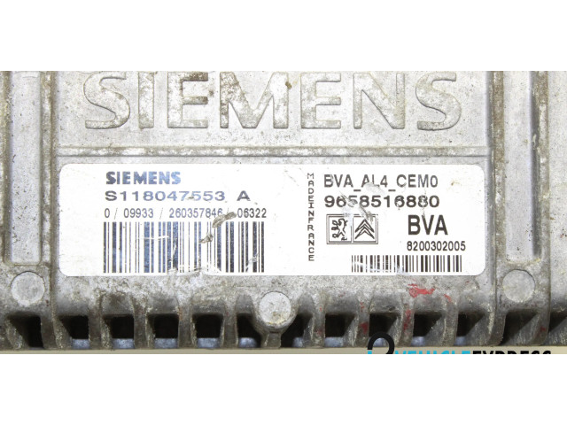 Блок управления коробкой передач S118047553A, 9658516880   Citroen Xsara