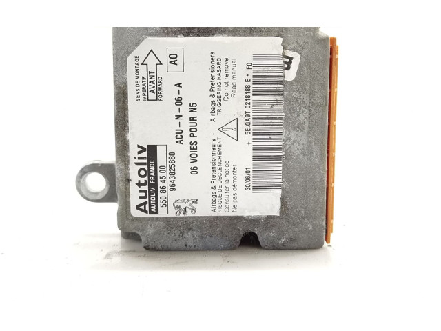 Блок подушек безопасности 9643825880, 550864500   Peugeot 306