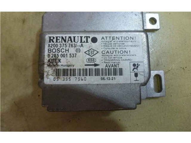 Блок подушек безопасности 8200375763A, 285001537   Renault Clio II
