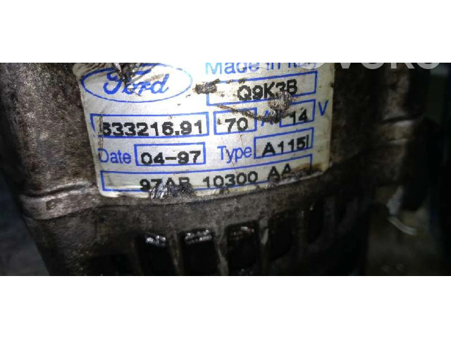 Генератор 97AB10300AA, 43840   Ford Escort 1.8     