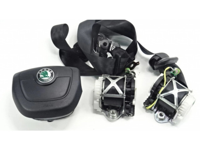 Подушка безопасности водителя 5J0880201 Skoda Fabia Mk2 (5J)