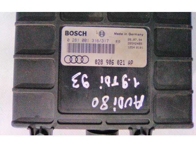 Блок управления двигателя 028906021AP Rover 100