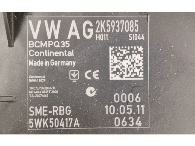 Блок комфорта 2K5937085, BCMPQ35 Volkswagen Caddy