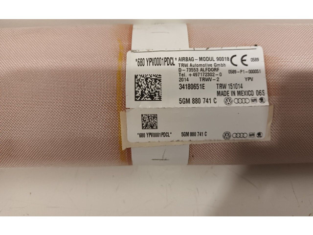 Боковая подушка безопасности 5GM880741C, 5GM880741F Volkswagen Golf VII