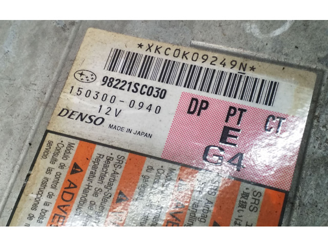 Блок подушек безопасности 98221SC030, 1503000940 Subaru Forester SH