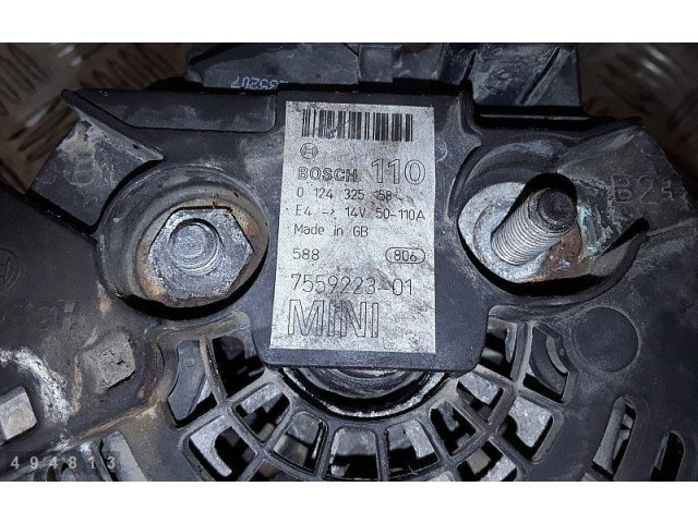 Генератор 0124325158, 755922301   Mini Cooper Hatch Hardtop      