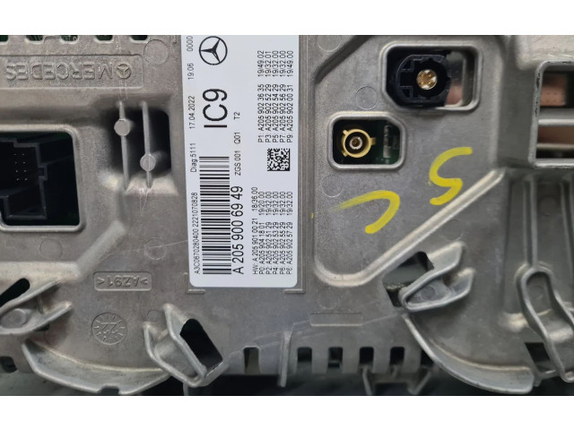 Přístrojová deska Mercedes-Benz GLC X253 C253 2022 A2059006949, 2221070828