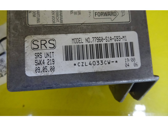 Блок подушек безопасности 77960S1AG93M1, 5WK4219   Honda Accord