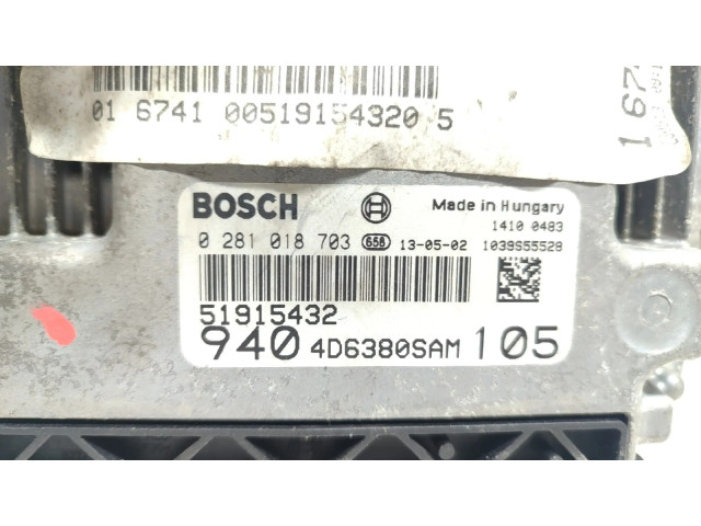 Řídící jednotka 0281018703 Alfa Romeo Giulietta 2013