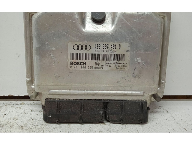 Блок управления двигателя 4B2907401D, 0281010395 Audi A6 S6 C5 4B