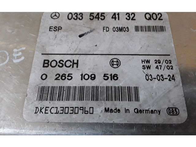 Блок управления АБС 0335454132, 0265109516   Mercedes-Benz E W211