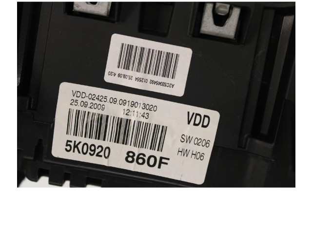 Панель приборов 5K0920860F Volkswagen Golf Plus