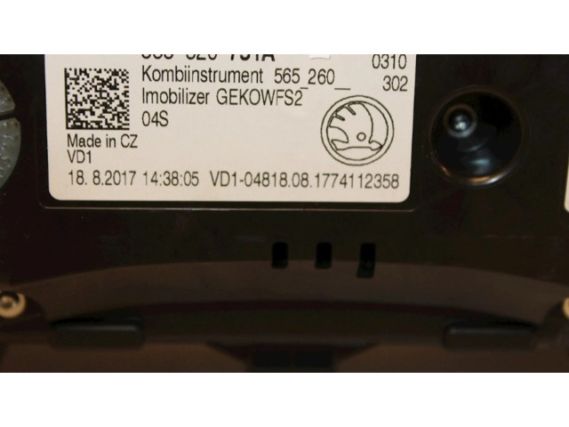 Панель приборов 565920751A, 565920751A   Skoda Karoq       