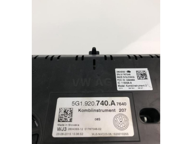 Панель приборов 5G1920740A, NP1819 Volkswagen Golf VII