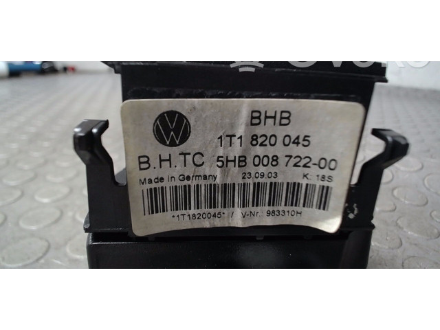 Блок управления климат-контролем 1T1820045, NICHTZUTREFFEND Volkswagen Touran I