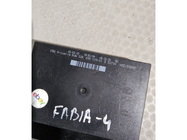 Блок комфорта 6Q0959433E   Skoda Fabia Mk1 (6Y)   