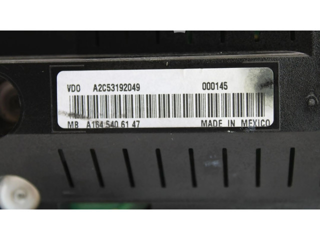 Панель приборов A1645406147   Mercedes-Benz ML W164       