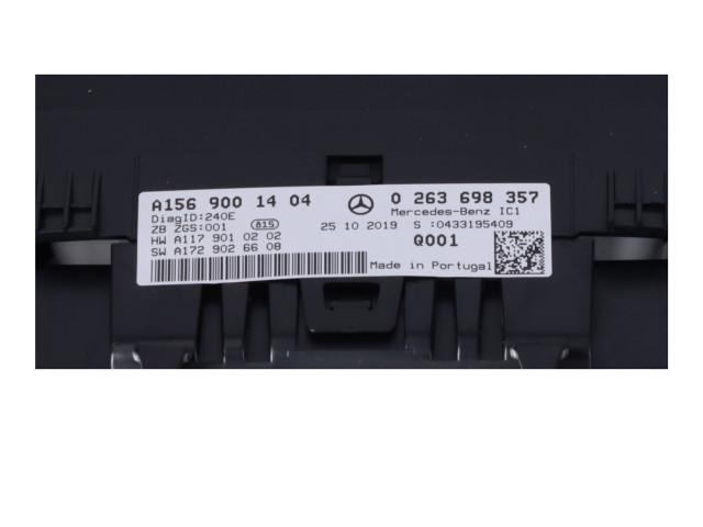 Přístrojová deska Mercedes-Benz GLA W156 2019 A1569001404