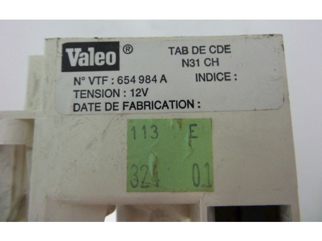 Блок управления климат-контролем 654984A, 654984A   Citroen Berlingo