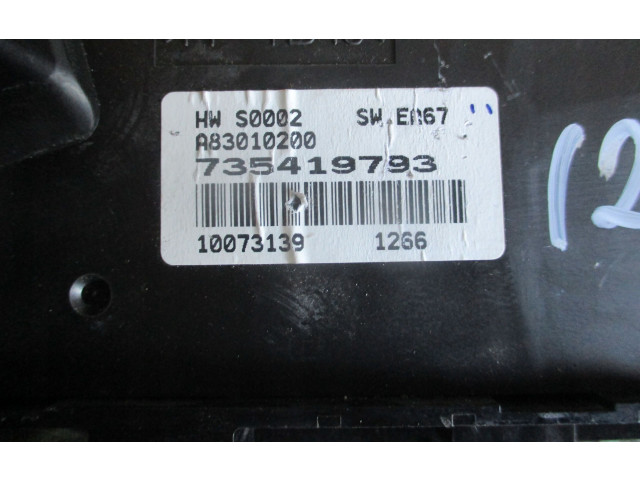 Блок управления климат-контролем 735419793 Fiat Grande Punto