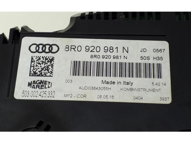 Панель приборов 8R0920981N   Audi Q5 SQ5       