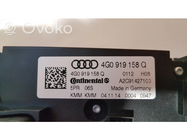 Блок управления климат-контролем 4G0919158Q, A2C91427100   Audi A6 Allroad C7