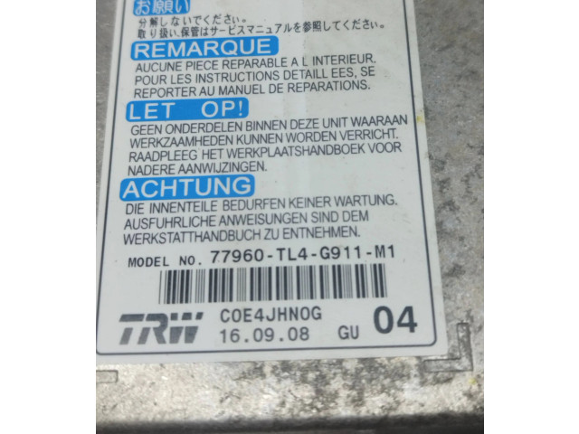 Блок подушек безопасности 77960TL4G911M1 Honda Accord