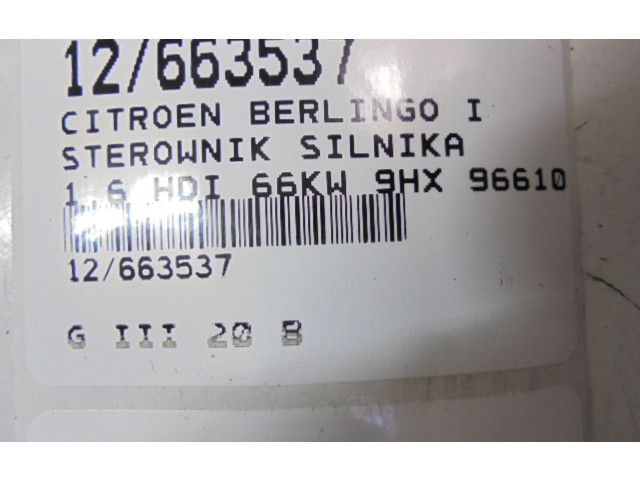 Řídící jednotka 9661032980, 9661032980   Citroen Berlingo 1999