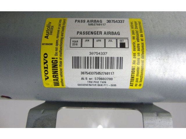Подушка безопасности пассажира 30754337 Volvo S60