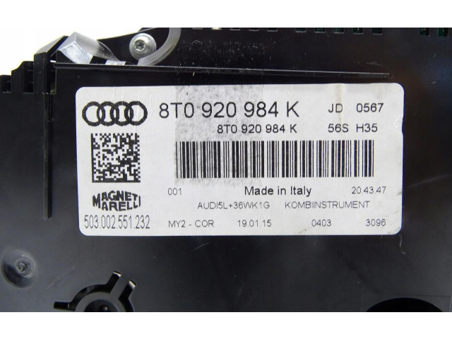 Přístrojová deska Audi A5 8T 8F 2012 8T0920984K