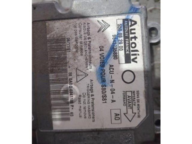 Блок подушек безопасности 9643735880, 550892900   Citroen Saxo