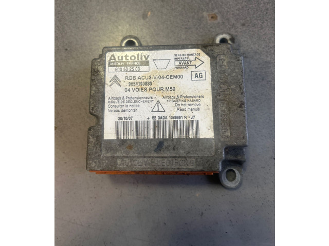 Блок подушек безопасности 9653190880, 603602500   Citroen Berlingo