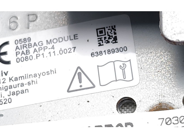 Подушка безопасности пассажира 638189300, 636004600 Mitsubishi L200