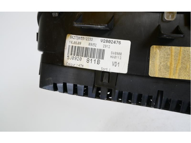 Панель приборов 5J0920811B, 5J0920811B Skoda Fabia Mk2 (5J)