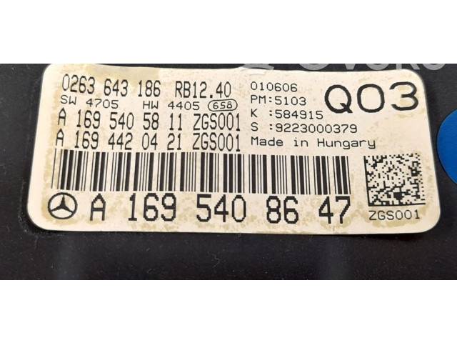 Панель приборов 1695408647, 1695404348   Mercedes-Benz A W169       