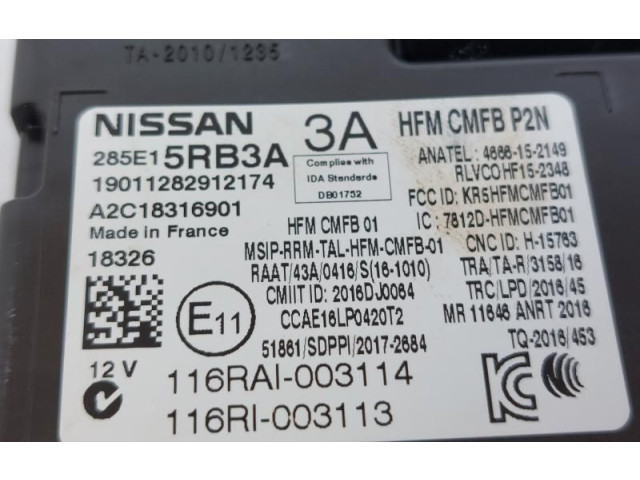 Řídící jednotka 285E15RB3A, 285E15RB3A Nissan Micra K14 2016