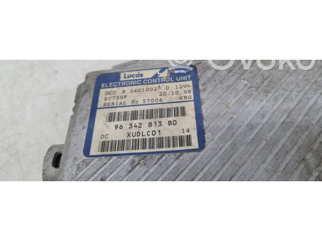 Řídící jednotka 9634281380, 80739F Peugeot 806 2001