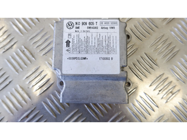 Блок подушек безопасности 1K0909605T, 1K0909605T   Skoda Octavia Mk2 (1Z)