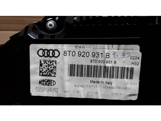 Панель приборов 8T0920931B   Audi S5       