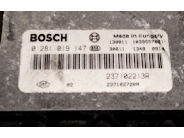 Блок управления двигателя 237102213R, 0281019147 Dacia Dokker