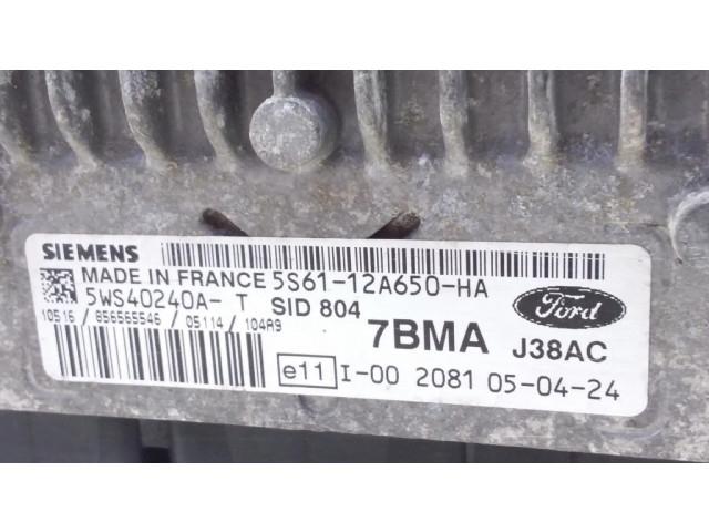 Блок управления двигателя 5S6112A650HA, 7BMA   Ford Fiesta