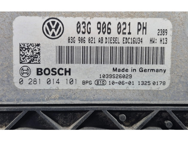 Řídící jednotka 03G906021PH, 0281014101 Volkswagen Caddy 2010