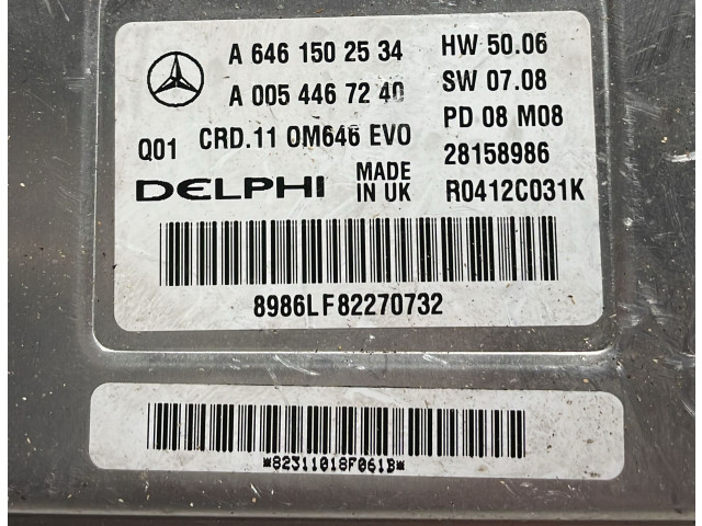 Комплект блоков управления A6461502534, A6461502534   Mercedes-Benz C W204