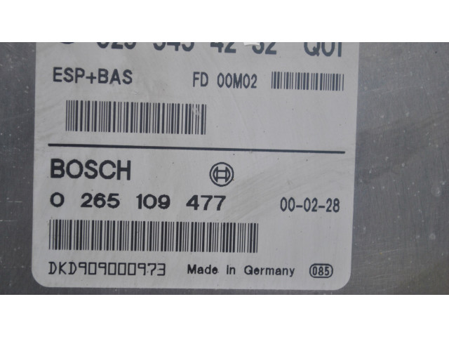 Řídící jednotka 0295454232 Mercedes-Benz A W168 1999