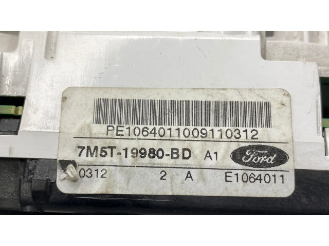 Блок управления климат-контролем 7M5T19980, 0312   Ford Focus