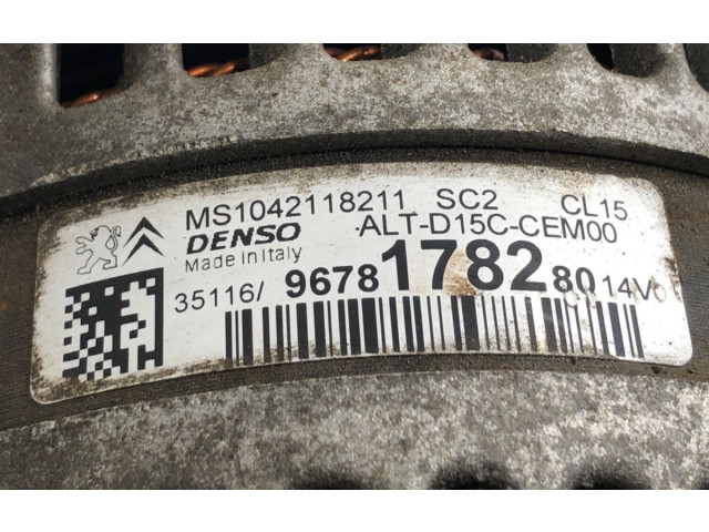 Генератор 9678178280 Citroen C4 II Picasso 2013 - 2018 года